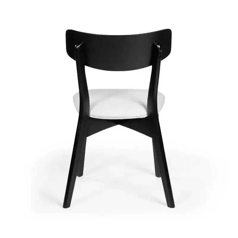 Sedie da pranzo Crystal in tessuto imbottito, design moderno di metà secolo
