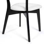 Sedie da pranzo Crystal in tessuto imbottito, design moderno di metà secolo