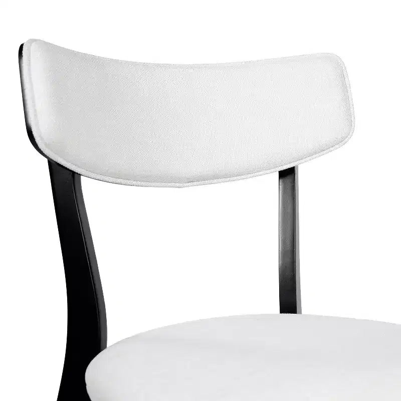Sedie da pranzo Crystal in tessuto imbottito, design moderno di metà secolo
