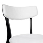 Sedie da pranzo Crystal in tessuto imbottito, design moderno di metà secolo