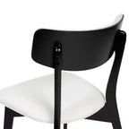 Sedie da pranzo Crystal in tessuto imbottito, design moderno di metà secolo
