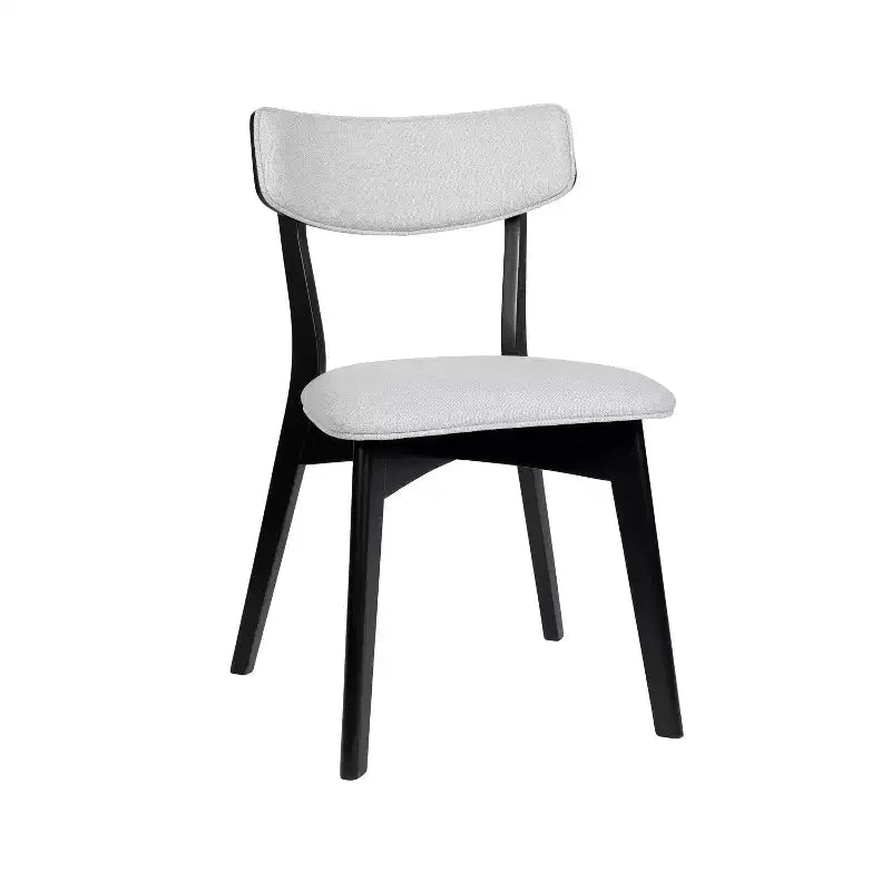 Sedie da pranzo Crystal in tessuto imbottito, design moderno di metà secolo
