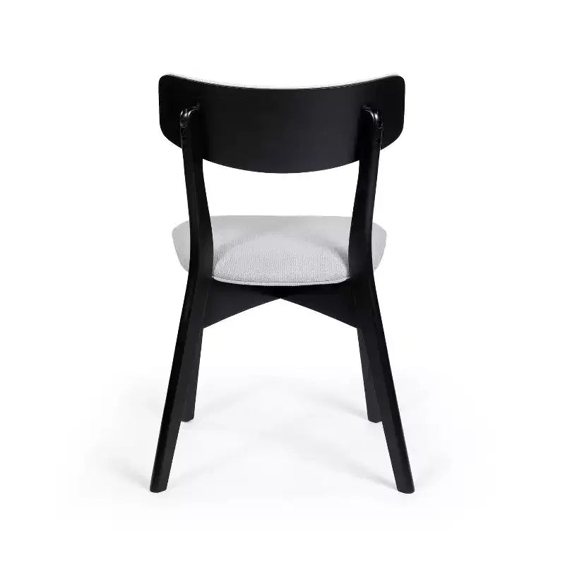 Sedie da pranzo Crystal in tessuto imbottito, design moderno di metà secolo