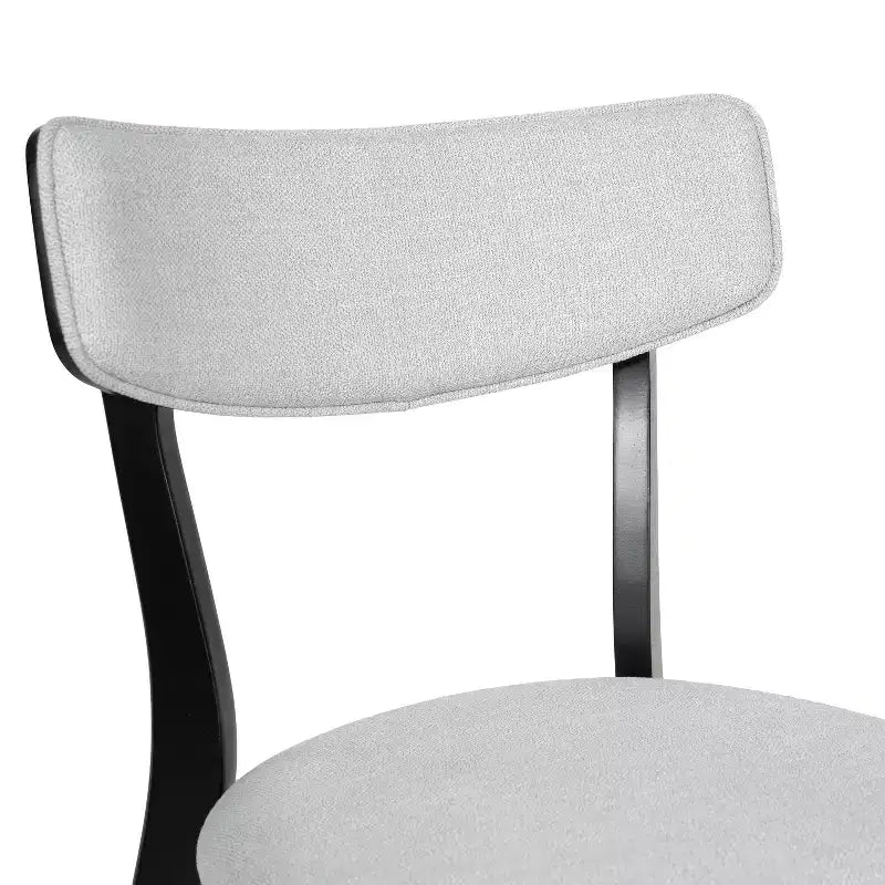 Sedie da pranzo Crystal in tessuto imbottito, design moderno di metà secolo