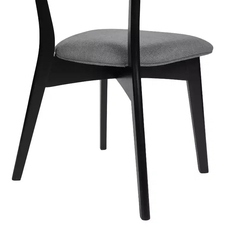 Sedie da pranzo Crystal in tessuto imbottito, design moderno di metà secolo