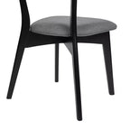 Sedie da pranzo Crystal in tessuto imbottito, design moderno di metà secolo