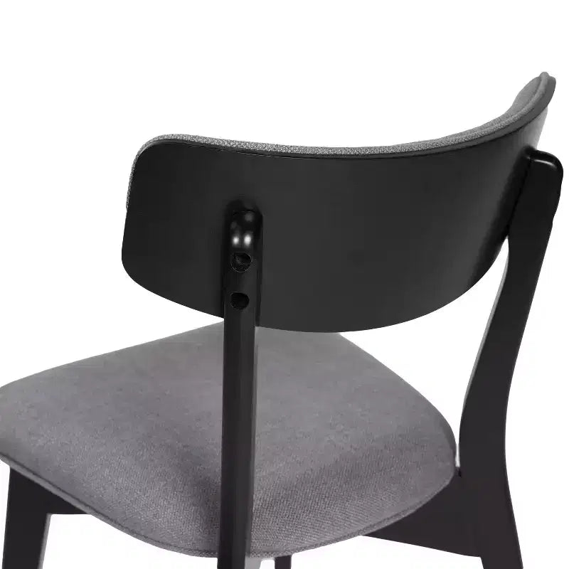 Sedie da pranzo Crystal in tessuto imbottito, design moderno di metà secolo