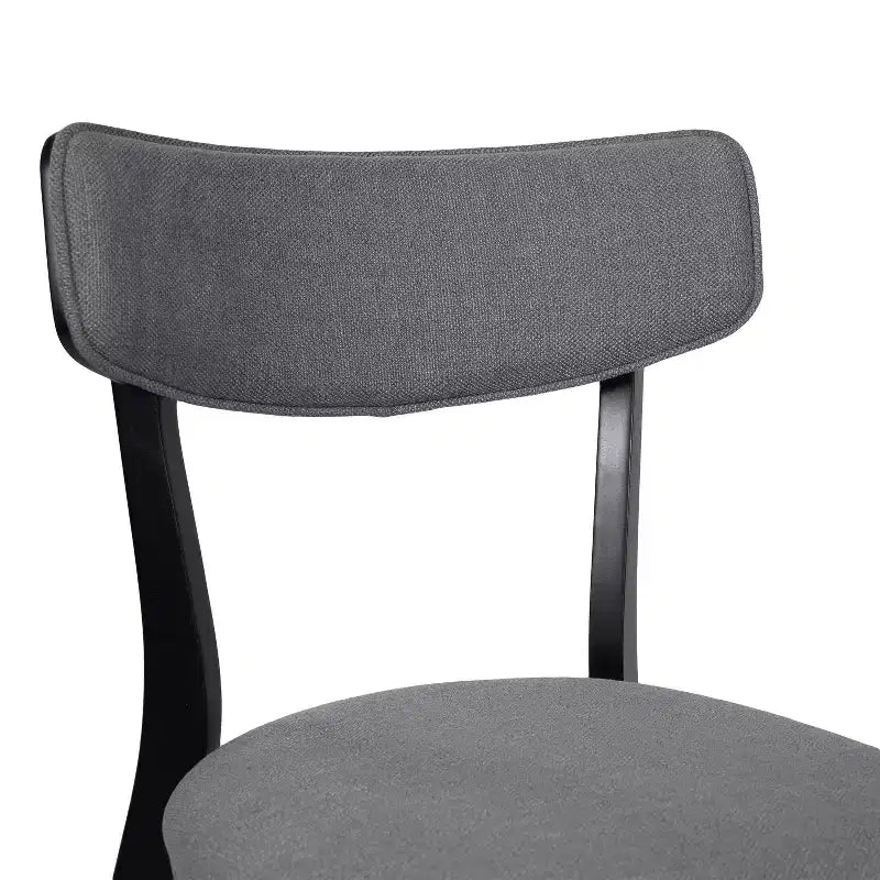 Sedie da pranzo Crystal in tessuto imbottito, design moderno di metà secolo