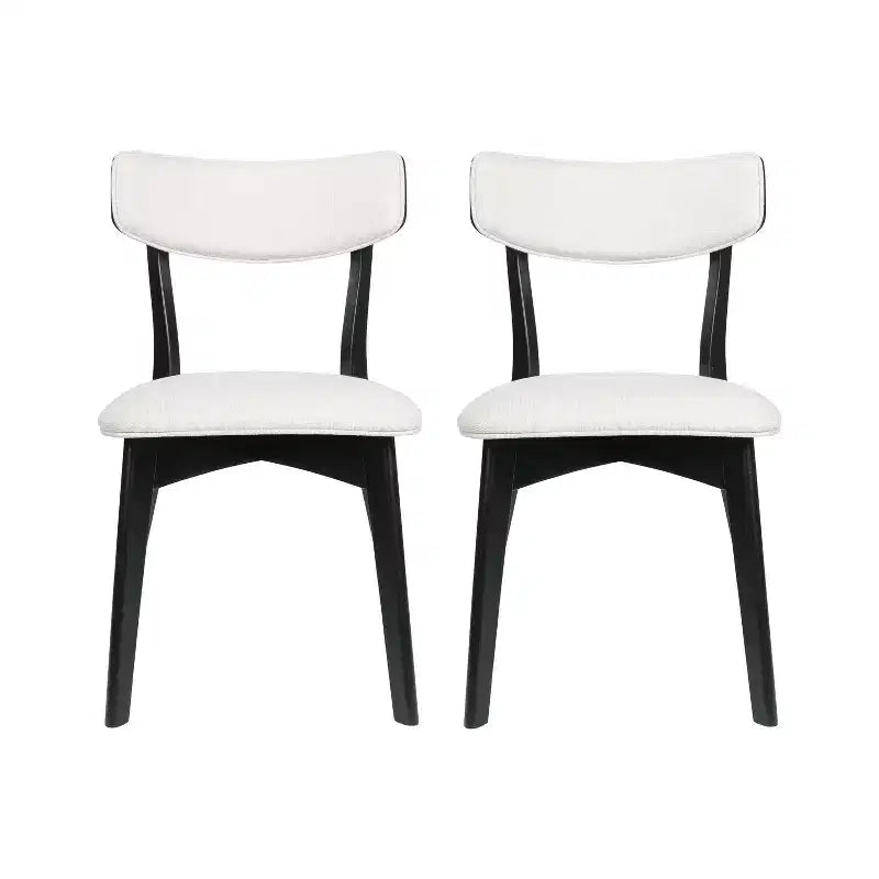 Sedie da pranzo Crystal in tessuto imbottito, design moderno di metà secolo