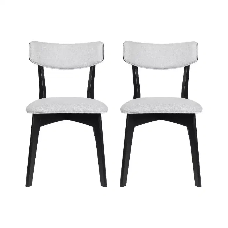 Sedie da pranzo Crystal in tessuto imbottito, design moderno di metà secolo