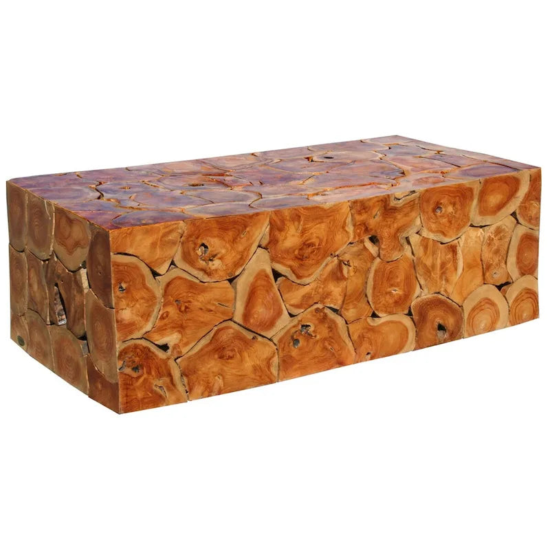 Chic Teak Tavolino da caffè Akar in legno di Teak rustico