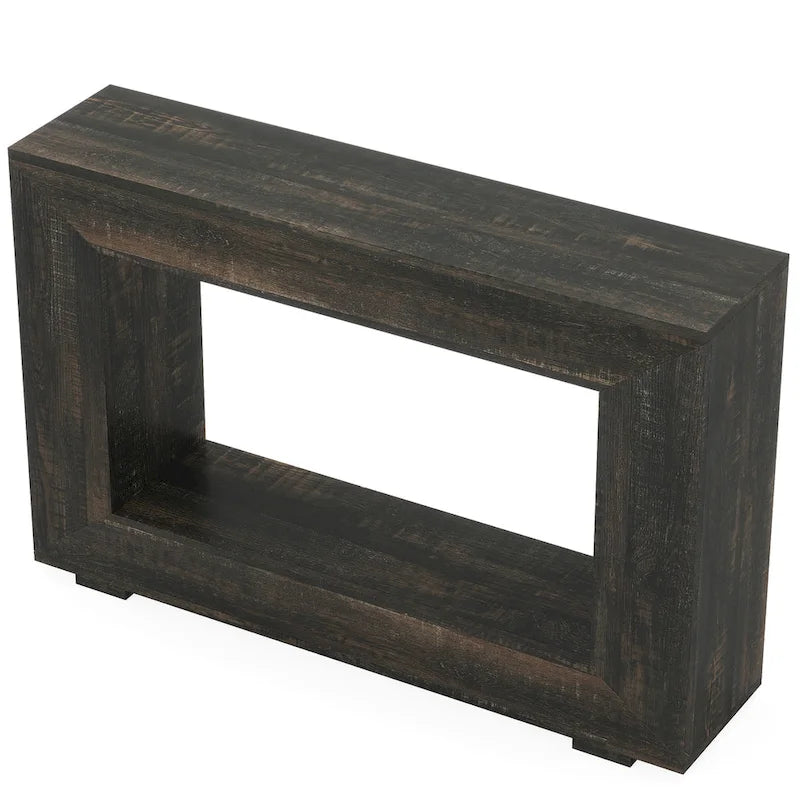 Rustic Console Sofa Table for Entryway, Hallway, Living Room - 47.24 W x 32.8 H x 11.81 D