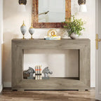 Rustic Console Sofa Table for Entryway, Hallway, Living Room - 47.24 W x 32.8 H x 11.81 D