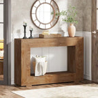 Rustic Console Sofa Table for Entryway, Hallway, Living Room - 47.24 W x 32.8 H x 11.81 D