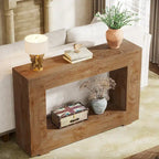 Rustic Console Sofa Table for Entryway, Hallway, Living Room - 47.24 W x 32.8 H x 11.81 D