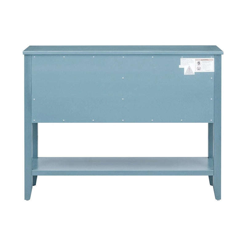 Cambridge Series Ample Storage Vintage Console Table w/Four Drawers