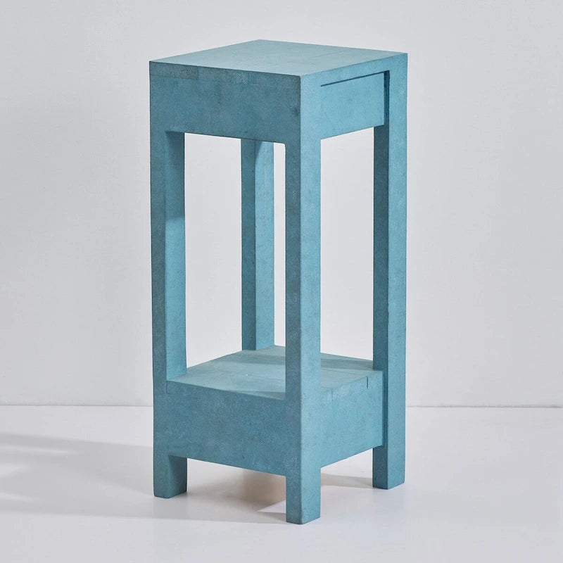 Tavolino/Tavolo d'Appoggio per Divano in Legno Massello Stile Rustico - 11 L x 26 A
