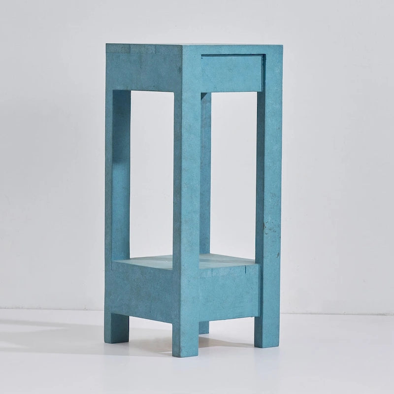 Tavolino/Tavolo d'Appoggio per Divano in Legno Massello Stile Rustico - 11 L x 26 A