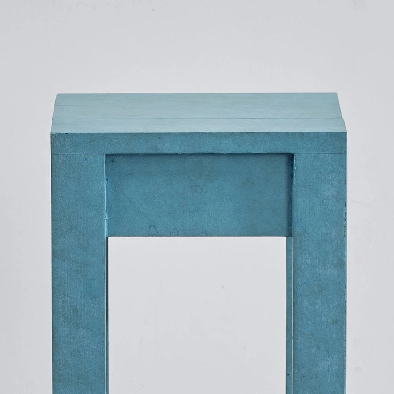 Tavolino/Tavolo d'Appoggio per Divano in Legno Massello Stile Rustico - 11 L x 26 A