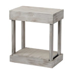 Tavolino/Tavolo d'Appoggio per Divano in Legno Massello Stile Rustico - 11 L x 26 A