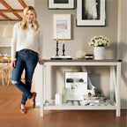 VredHom A-frame Console Table with Display Shelf