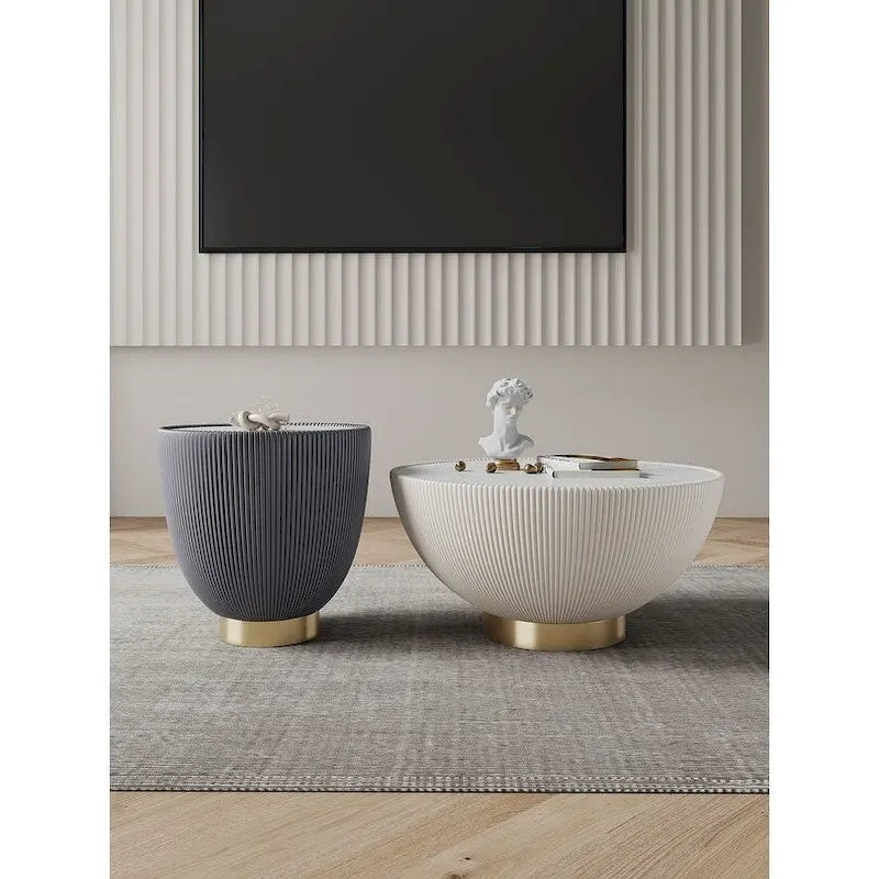 Manhattan Comfort Modern Anderson 2.0 Set di Tavoli Imbottiti