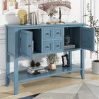 Tavolo Consolle Vintage Contenitore con Quattro Piccoli Cassetti e Ripiano Inferiore per Soggiorni, Ingressi e Cucine
