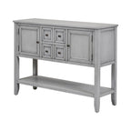Tavolo Consolle Vintage Contenitore con Quattro Piccoli Cassetti e Ripiano Inferiore per Soggiorni, Ingressi e Cucine