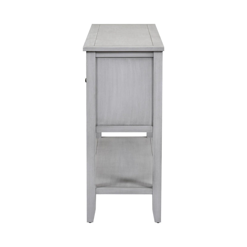 Tavolo Consolle Vintage Contenitore con Quattro Piccoli Cassetti e Ripiano Inferiore per Soggiorni, Ingressi e Cucine