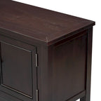 Tavolo Consolle Vintage Contenitore con Quattro Piccoli Cassetti e Ripiano Inferiore per Soggiorni, Ingressi e Cucine