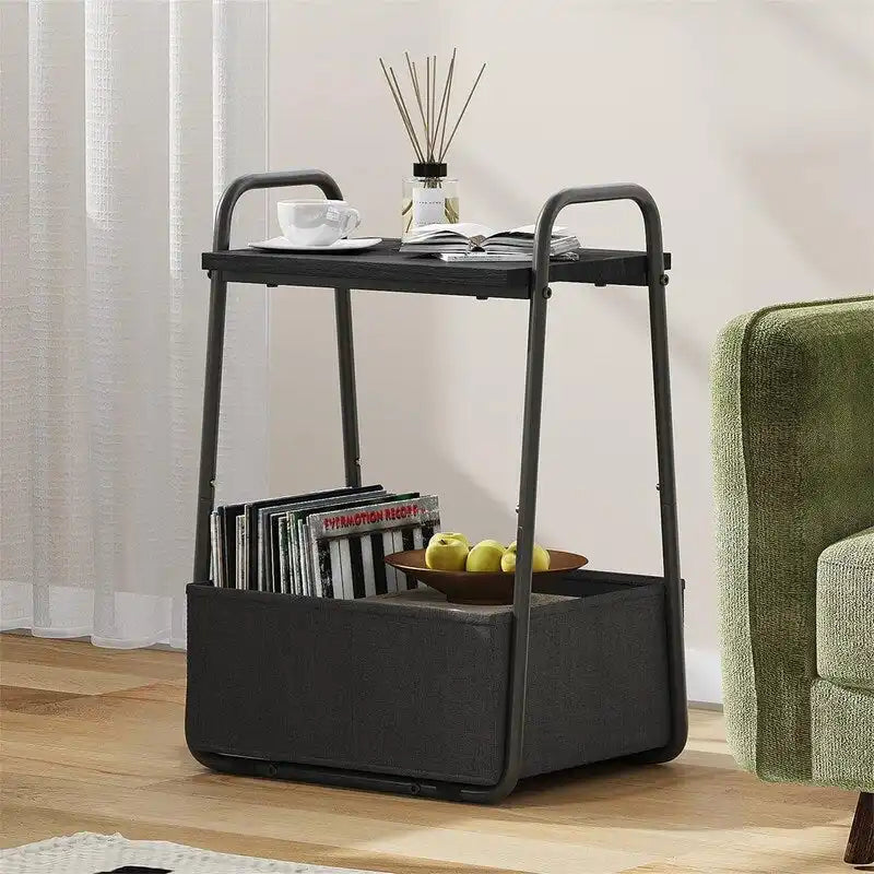 Set di 2 Tavolini Laterali - 16,93P x 14,57L x 24,02A
