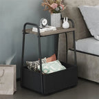 Set di 2 Tavolini Laterali - 16,93P x 14,57L x 24,02A