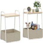 Set di 2 Tavolini Laterali - 16,93P x 14,57L x 24,02A
