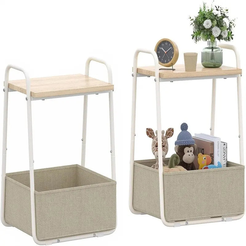 Set di 2 Tavolini Laterali - 16,93P x 14,57L x 24,02A