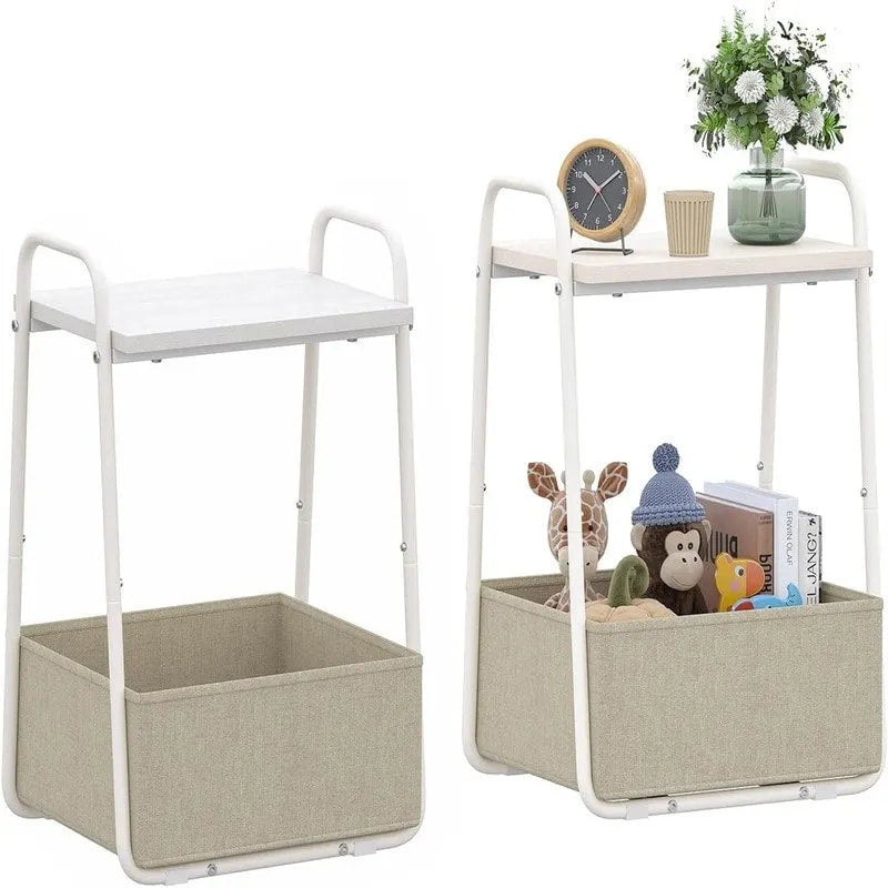 Set di 2 Tavolini Laterali - 16,93P x 14,57L x 24,02A