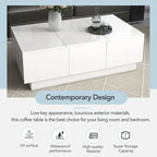 Multifunctional Extendable Coffee Table Sofa Table Cocktail Table with 2 Hidden Storage Compartment
