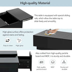 Multifunctional Extendable Coffee Table Sofa Table Cocktail Table with 2 Hidden Storage Compartment
