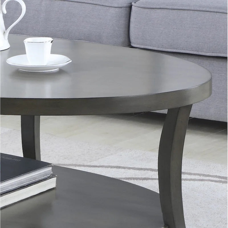 3-Piece Coffee Table Set with Shelf