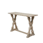 Consolle o panca in legno con dettagli invecchiati - Marrone - Roche River Decor