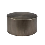 Tavolino da caffè Alevi Drum in ferro color argento - 36 pollici