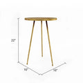 Tavolino rotondo Atonvale - 56 A x 41 L x 41 P cm