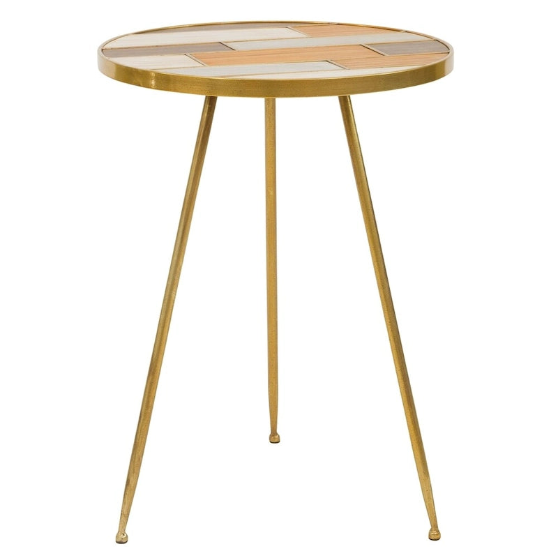 Tavolino rotondo Atonvale - 56 A x 41 L x 41 P cm