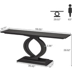 Console étroite de 150 cm pour entrée, couloir ou derrière un canapé