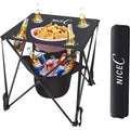 Tavolo da campeggio con borsa termica, Tavolo da tailgating, Tavolo da spiaggia, Tavolo portatile, Ultraleggero compatto con borsa per il trasporto per esterni