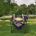 Tavolo da campeggio con borsa termica, Tavolo da tailgating, Tavolo da spiaggia, Tavolo portatile, Ultraleggero compatto con borsa per il trasporto per esterni