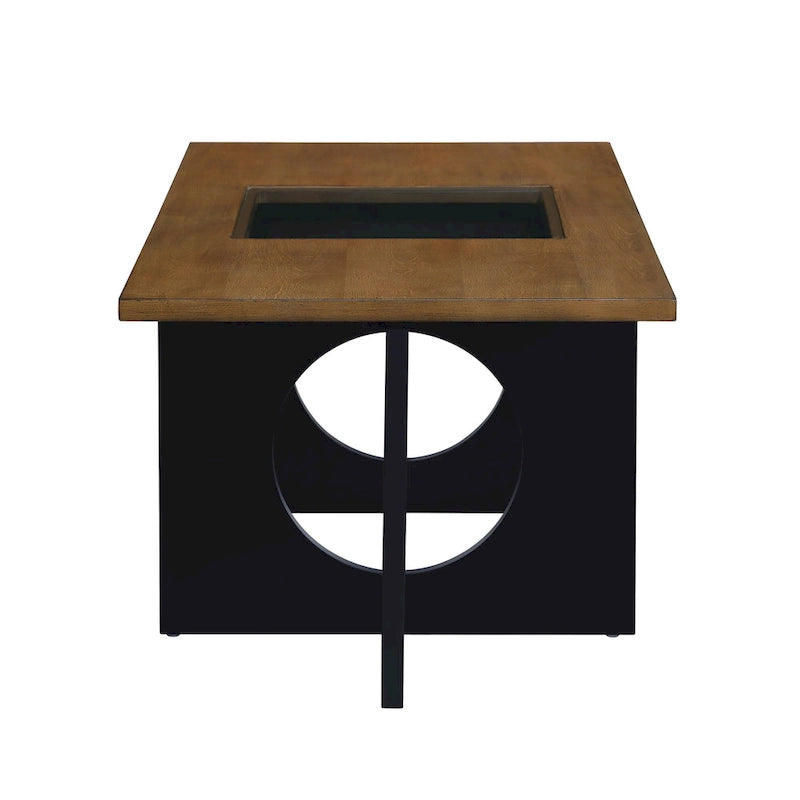 Tavolino da caffè rettangolare in legno contemporaneo 47