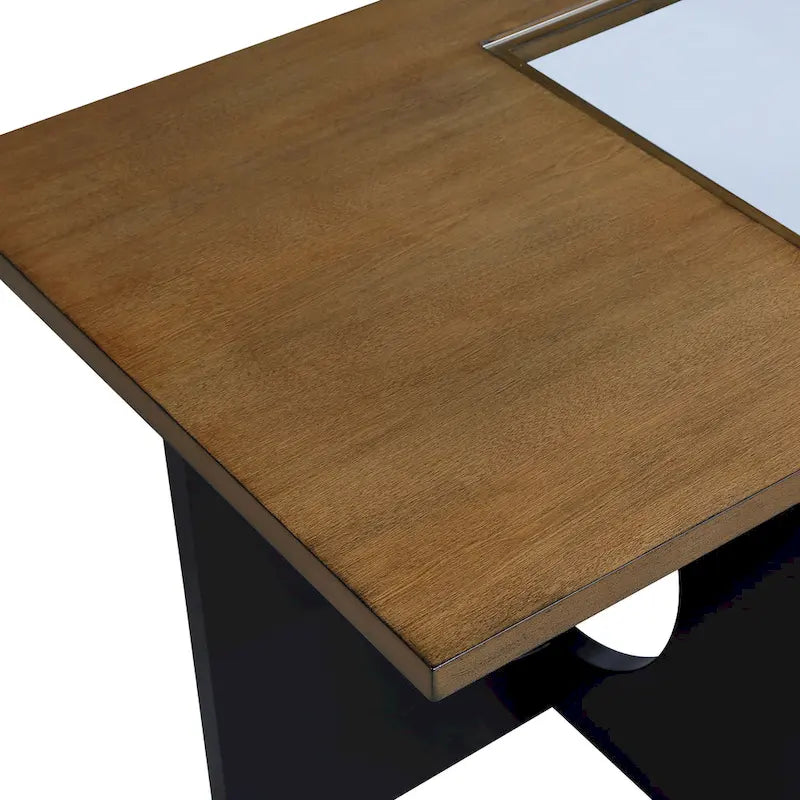 Tavolino da caffè rettangolare in legno contemporaneo 47