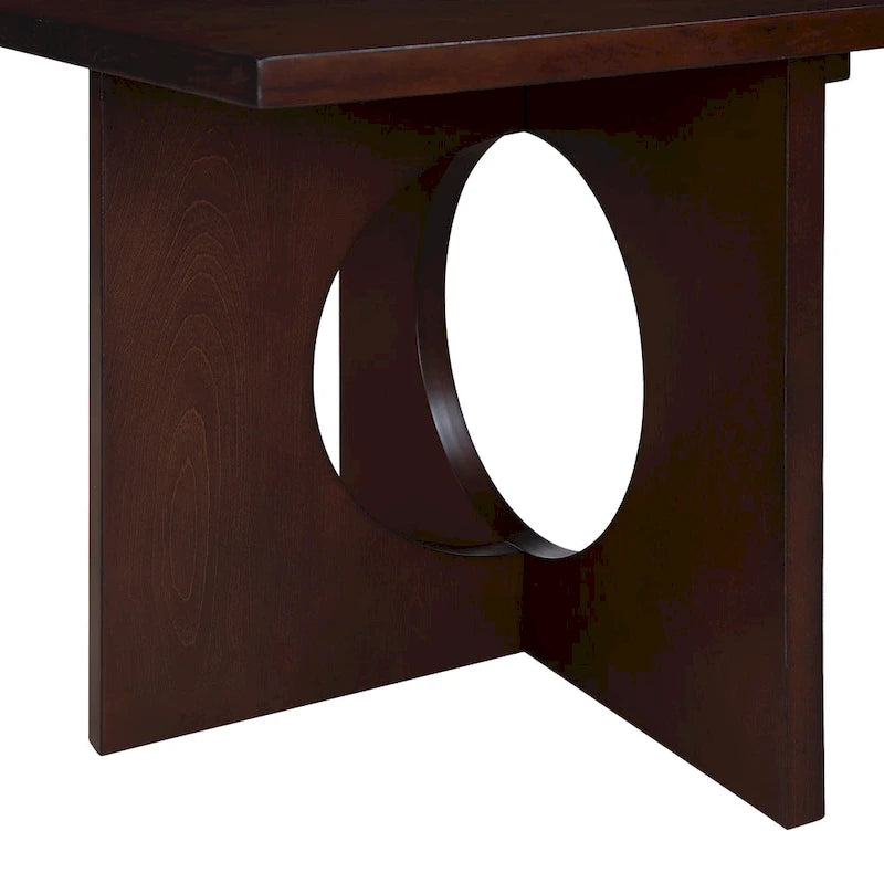 Tavolino da caffè rettangolare in legno contemporaneo 47