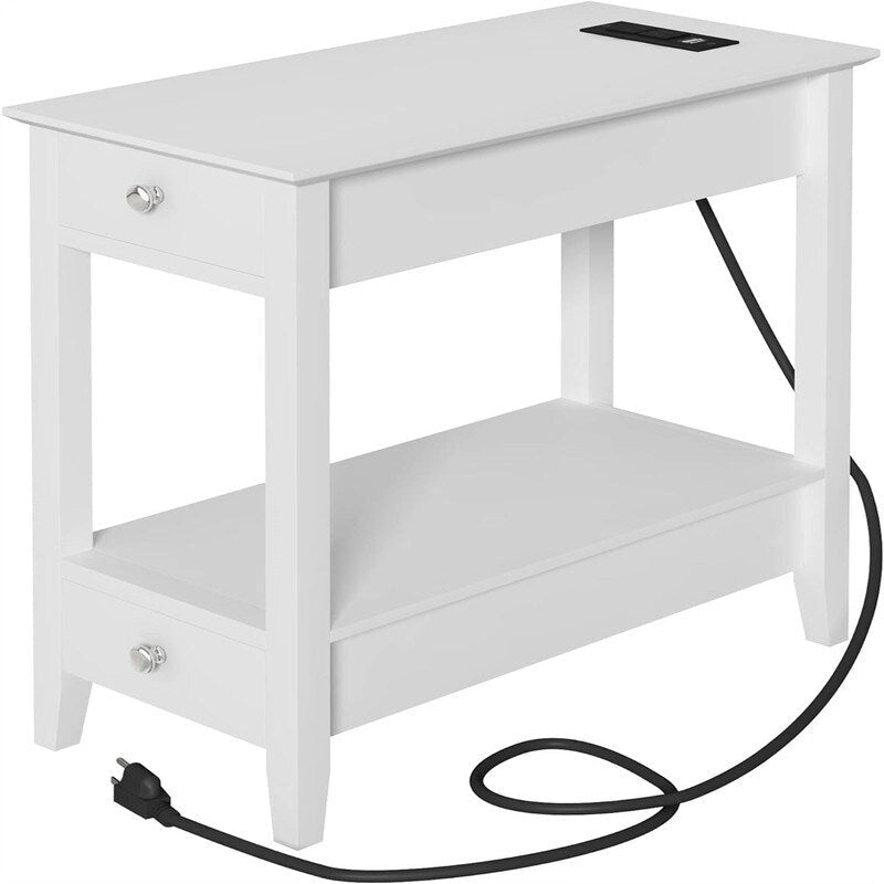 Tavolino con Stazione di Ricarica - 23.62P x 11.81L x 23.62A