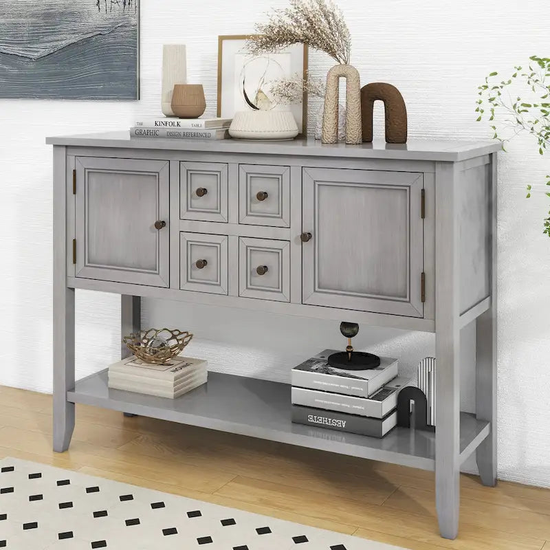 Credenza a buffet con ripiano inferiore